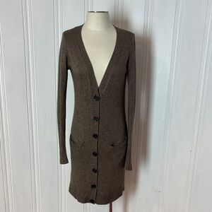 ZARA Silk and Cashmere Long Cardigan – Size Medium